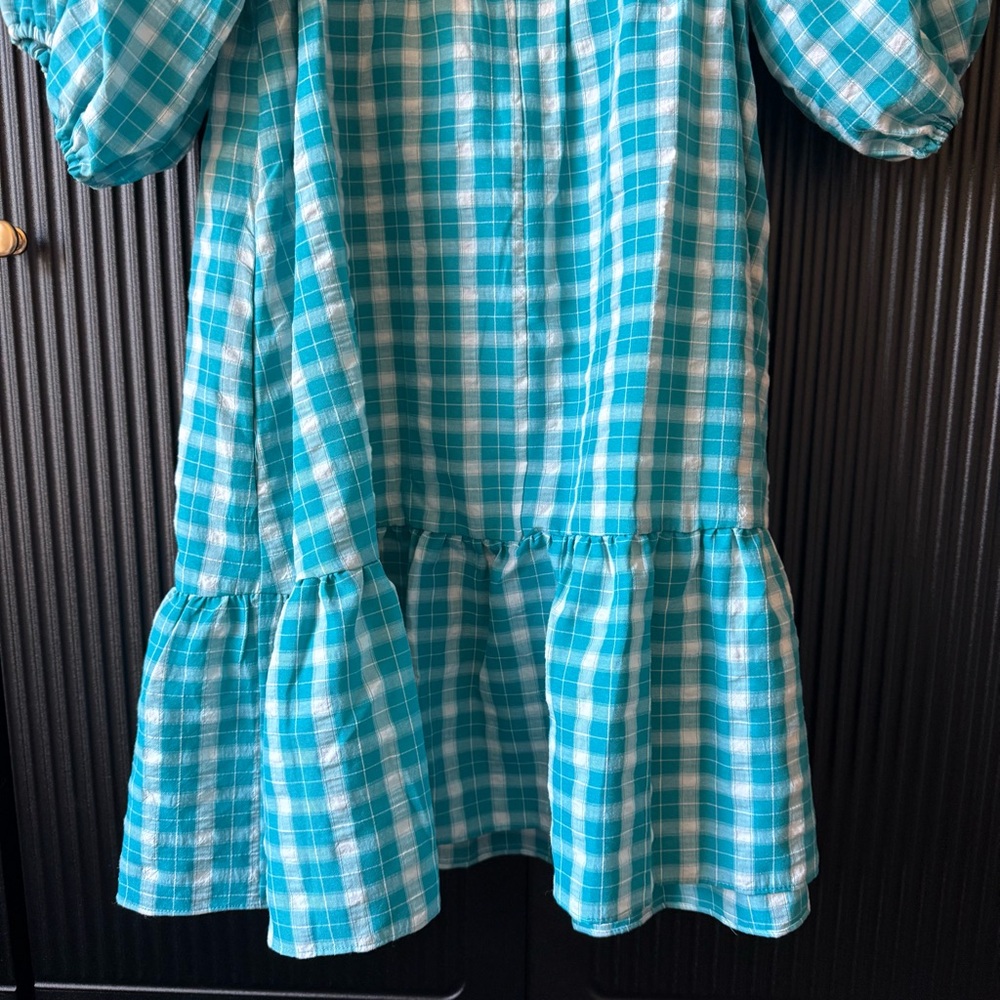 Amanda Uprichard Blue Plaid Mini Dress - Picture 11 of 16